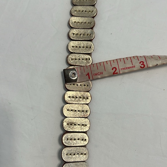 New Anthropologie Elegant shine gold Women's Belt size XL - Picture 7 of 7